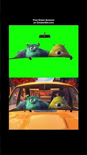 Mikes New Car - Monsters Inc - Green Screen