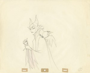 Marc Davis (United States, 1913–2000) Maleficent animation drawing, Sleeping Beauty (1959); Courtesy of Andreas Deja, © Disney