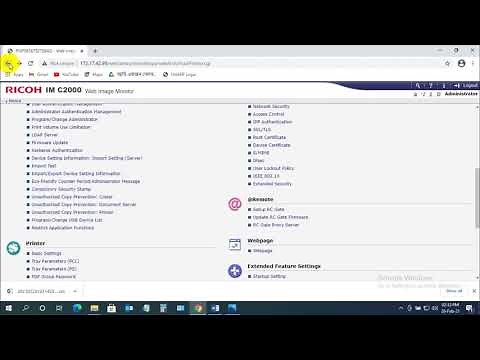 how to backup device information and restore | Ricoh mfp device information backup | ricoh mfp