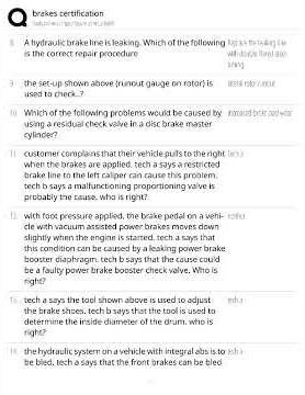 Ase A5 Brakes CertificATIon Exam TEST BANK Latest 2025 2026 Edition With Verified Qa