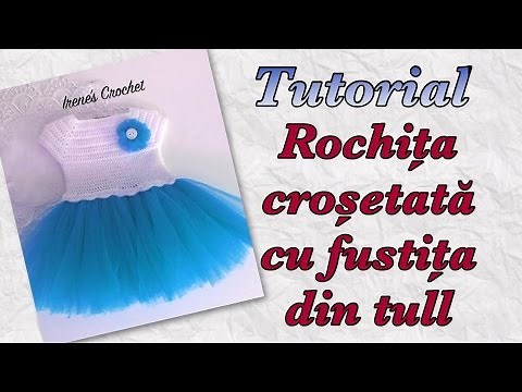 TUTORIAL - Crochet dress with tulle skirt