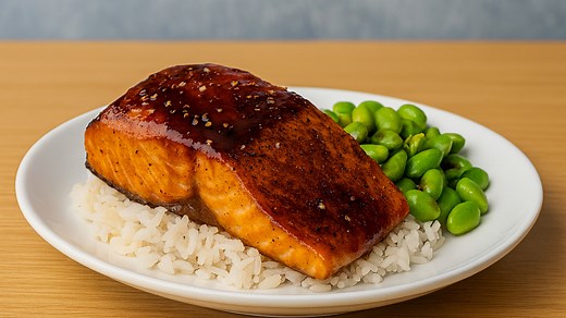 How to Make Teriyaki Glazed Salmon with Rice