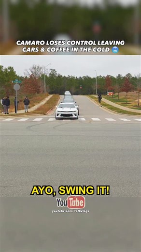Emanuel on Instagram: "CAMARO PULLS A TYPICAL MUSTANG MOVE LEAVING CARS & COFFEE IN THE COLD 🥶 FULL VLOG WILL BE POSTED MY CHANNEL 12/8 #carsandcoffee #cars #carshows #crash #camaro #fullsend #fyp #viral #funny"