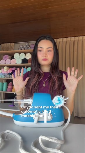 Possibilities are endless with Caydo’s i‑cord machine ✨ Tutorial is on my YouTube channel. Use code GAIA for 15% off, link is in my bio! #crochet #knitting #diy #crochetersoftiktok #crochetideas