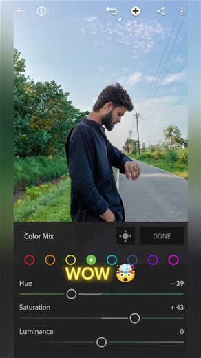 Lightroom photo editing background change 🤯 | #dkpicturs #shortsfeed #shorts #tranding