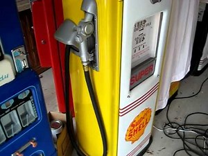 Antique Gas Pump Bennett Gas 756 Pump Restored Shell