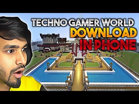 Techno Gamerz Ka Minecraft World Download | Mobile PE World Link😱