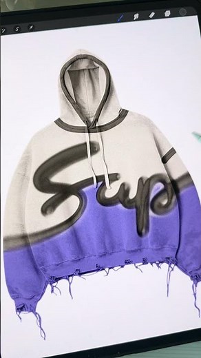 Hoodie Design From Sketch to Reality #procreate #streetwear #hoodie