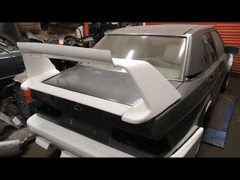 Mercedes 190E Gets the Evo2 spoiler!
