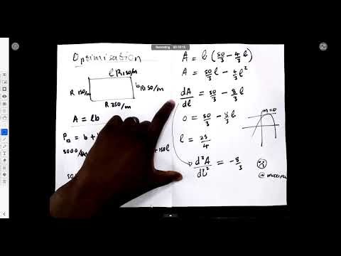 Optimisation (Maximisation and Minimisation) | Differential Calculus | N5 Mathematics