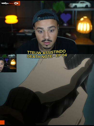 @tteuw assistindo death note - ep 04 #tteuw #cortesdotteuw #deathnote #anime #react