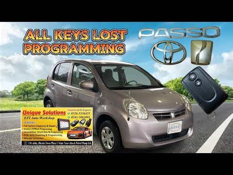 Toyota Passo All Keys Lost Programming