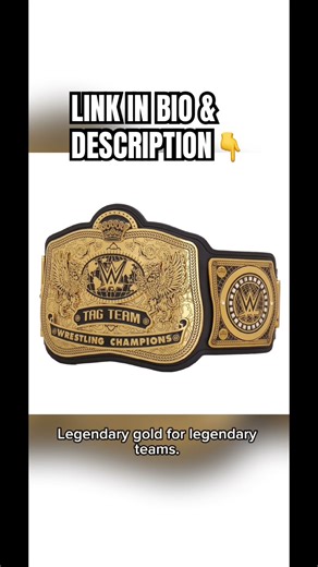WWE Tag Team Championship Replica Title Belt – Iconic Wrestling Duo Gold