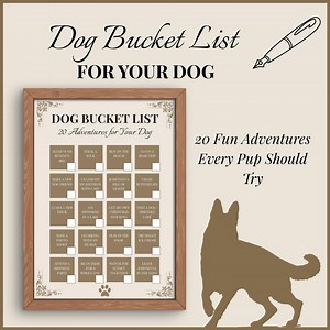 Dog Bucket List: 20 Fun Adventures Printable Checklist (instant Download) - Etsy Canada