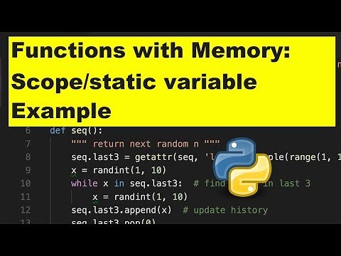 How to do static function variables in Python