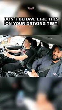 DON'T BEHAVE LIKE THIS ON YOUR DRIVING TEST #driving #shocking