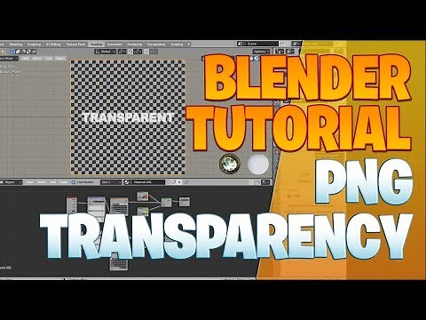PNG transparency in the Node Editor - Blender Tutorial