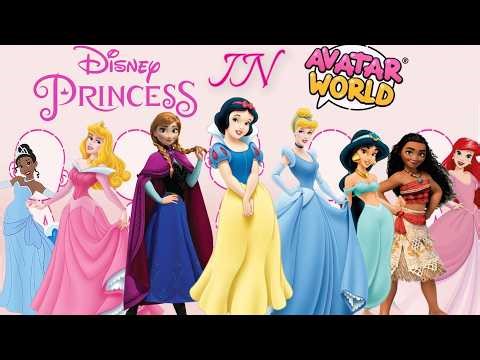 I Transformed into 8 Disney Princesses in Avatar World 👑✨ (Ariel, Moana, Jasmine & More!)