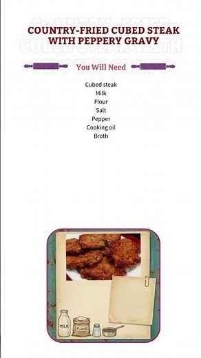 Country-Fried Cubed Steak with Peppery Gravy