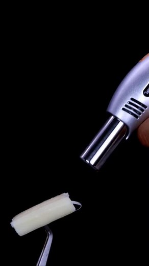 Cheese string vs hot torch 🔥 #ASMR