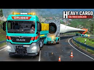 MAN Schwertransport mit extremer ÜBERLÄNGE - HEAVY CARGO der SCHWERLAST TRANSPORT TRUCK SIMULATOR #4