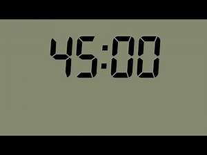 45-Minute Timer – Classic Seven Segment Display NoADS- End Alarm