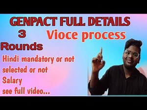 GENPACT Nonvioce /vioce process Interview and Assessment to clearly exam explained inTelugu
