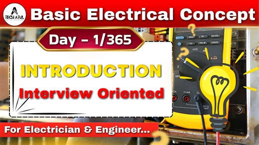 ⚡ Basic Electrical Concept Training | 100% Industrial Oriented Playlist ⚡ Is playlist me industry oriented electrical videos upload kiye jayenge — real site, plant aur maintenance experience ke sath 🔧⚙️ ❌ Bookish theory nahi ✅ Only practical job-focused electrical concepts 👉 Agar aap Basic se Advance Electrical Engineering proper structure me seekhna chahte ho, 👉 Drawing, automation aur real industry logic ke sath, toh Tech Atul ka Premium Electrical Course & Application zaroor check karo 👇 