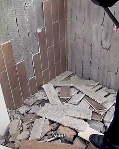 2.4M views · 2.7K reactions | Tile Demolition Made Easy #Demolition #Homerenovation #Diyproject | Fatafatnews | Facebook