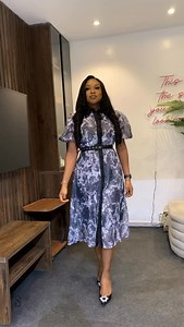 Restock alert❗️ A stunning and unique grey pattern dress with belt😍 Item description: Grey pattern dress Uk Size: 10-18 Price: 71,500 Naira Model’s Size: UK 10 Model’s height: 5ft8 Model’s statistics: Bust/waist/hips- 34/30/42 To order; * Send us a DM, Click the link in our bio or Visit our store. #stylespaceafrica #workwearstyle #corporatedress #workwearinspo #twotonedress #greydress #greypatterndress | Style Space Africa