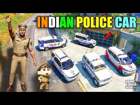 Franklin & Shinchan Collecting Indian Police Cars in GTA 5