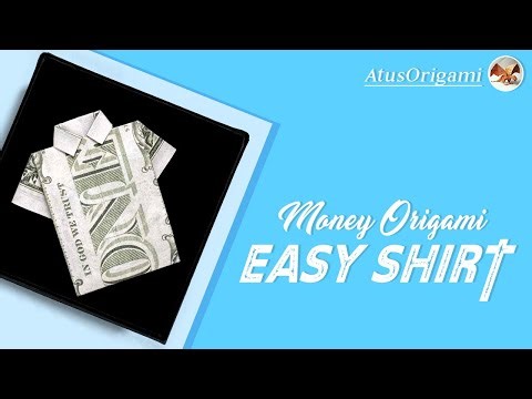 Origami Easy Shirt | Money origami | AtusOrigami