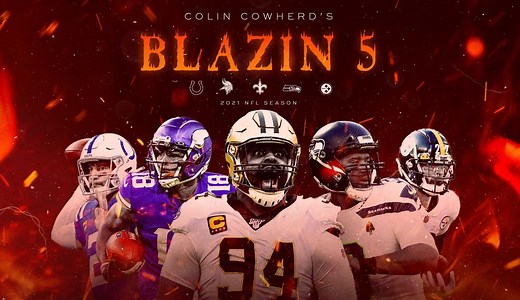 Colin Cowherd's Blazin' 5 NFL Picks for Week 11, including Colts, Vikings, Saints