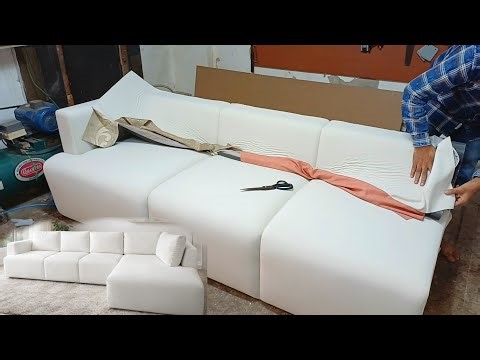 L Shape Sofa Making Process | Wooden Frame to Luxury Sofa | Custom Sofa Workshop