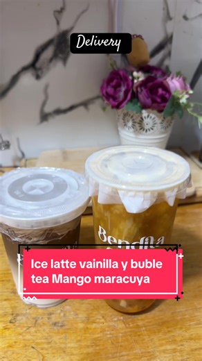 Antojos que saben a diciembre 🤍 Iced latte de vainilla y Bubble Tea Yakumango para consentirte como se debe. Mango, maracuyá, perlitas explosivas, jelly frutal y ese Yakult final que lo vuelve un regalo anticipado ✨ En estas fechas, negarse un antojito debería ser pecado… mejor date el gustito, aunque sea por 54 segundos 🥤🎄 📦 Solo tenemos delivery y pick up. 📩 Mándanos mensajito y pide el tuyo. #BenditaCulpa #AntojoNavideño #BubbleTeaLovers #IcedLatteVainilla #LaCulpaSiempreEsBendita