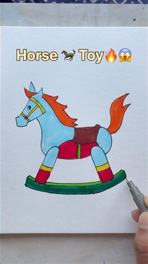 Kids Horse Toy 🐎🔥 Drawing for kids #DrawingforKids #KidsToys #creativedrawing #kidsvideo
