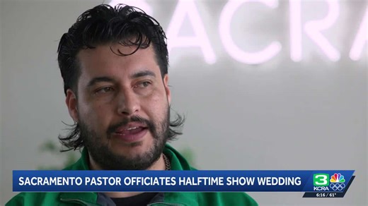 Sacramento pastor officiated wedding during Bad Bunny's halftime show