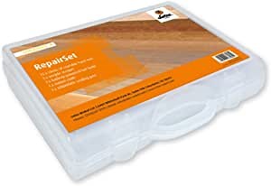 LOBA Repair Set - Floor & Furniture Scratch and Dent Repair Kit, Multi-Surface, Includes 15 Hard Wax Sticks
