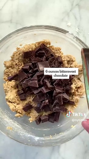 Love baking chocolate chip cookies? This is The New York Times Cooking’s most popular chocolate chip cookie recipe, and it may become your new favorite. Don’t skimp on good chocolate, and the sea salt is not an option — it’s the beacon at the top of this gorgeous treat. #cookies #chocolatechipcookierecipe