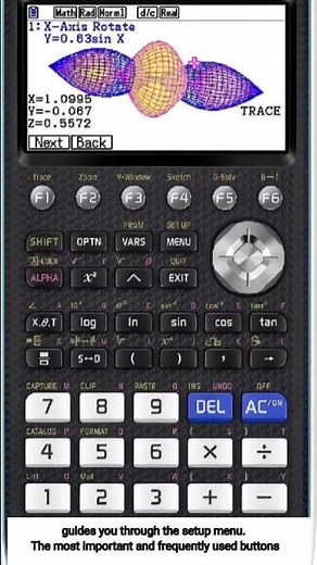 Casio fx-CG50 PRIZM Color Graphing Calculator with 3D Graph & Python Large High-Res Display #shorts