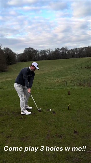 Come play 3 holes with me part 2/2 Our course is currently recovering from people ripping up our greens and I’m not a fan of temp greens sorry not sorry 👍🏽🤣 #golf #professional #fyp #on #course
