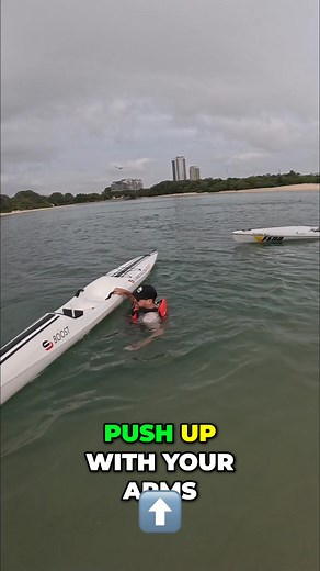 When paddling, keeping the weight on your right arm is key. It helps align your hips, preventing a shimmy and a fall. Throwing your right leg over early keeps you stable and ready to go. It's all about balance and alignment! #PaddleTips #Kayaking #Balance #WaterSports #Technique | Paddle 2 Fitness