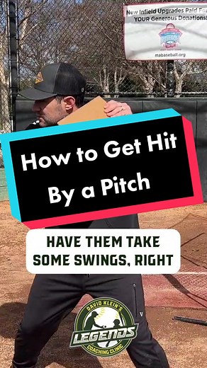 How to Teach Kids to Get Hit by a Pitch in Baseball
