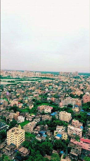 Experience the Magic of Kolkata from Above! ✨#Kolkata #India #CityOfJoy #Travel #shorts