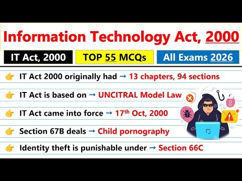 Information Technology Act 2000 | IT Act 2000 MCQs