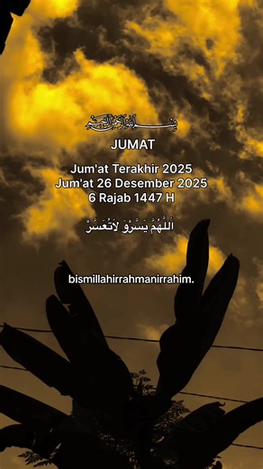 Amalan Jumat Terakhir Bulan Rajab