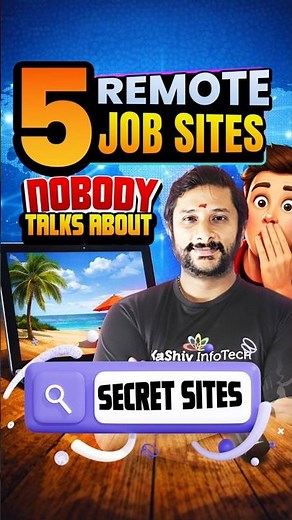 5 Remote Job Sites Nobody Talks About (Hidden & High Paying!) | Kaashiv Infotech Online Jobs at Home