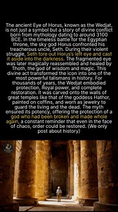 The Eye of Horus symbolized healing, but did you know its parts also represented mathematical fractions? #ancienthistory #egypt #historyfacts | Historical Files