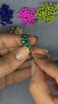 Assembling a Beaded Cube: Easy Method #shorts
