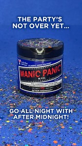 Start your year off right with After Midnight! The party never ends with our deep, daring blue. 💙 | Manic Panic